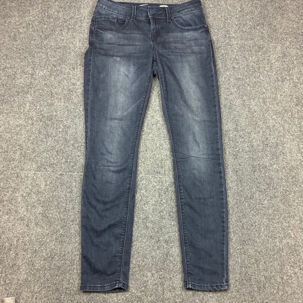 Seven7 Est 1964 Womens Skinny Jeans Dark Wash Stretch Denim Size 4 31x29